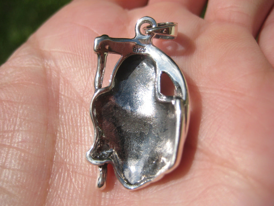 925 Silver Grim Reaper Skull Pendant Necklace A2885