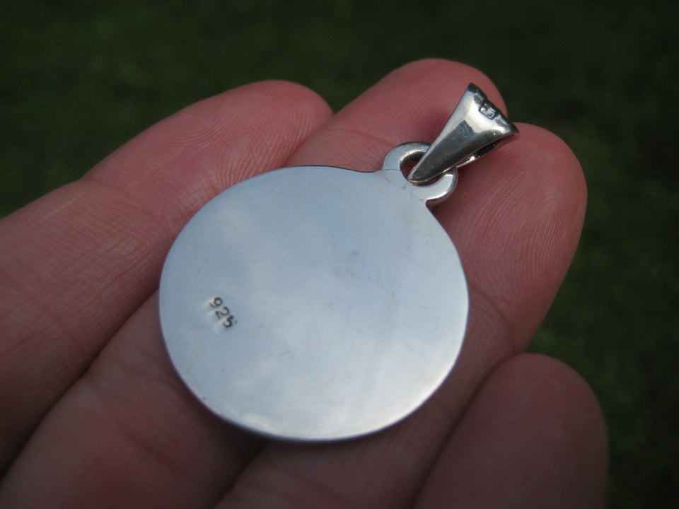 925 Silver Mayan Aztec Pendant Jaguar King A7436