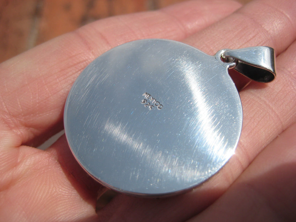 925 Silver Mayan Calendar Taxco Mexico A6388