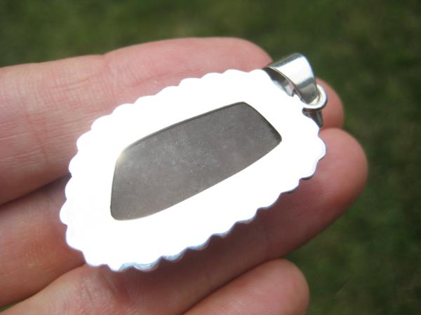 925 Silver Natural Citrine Quartz Pendant Necklace Taxco Mexico