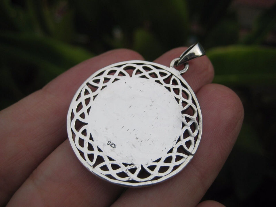 925 Silver Viking Norse Celtic Trident Pendant Necklace jewelry Art A17