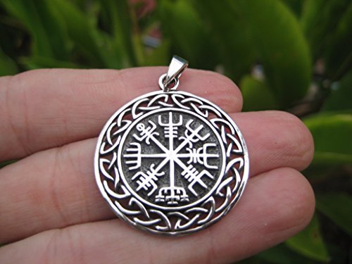 925 Silver Viking Norse Celtic Trident Pendant Necklace jewelry Art A17