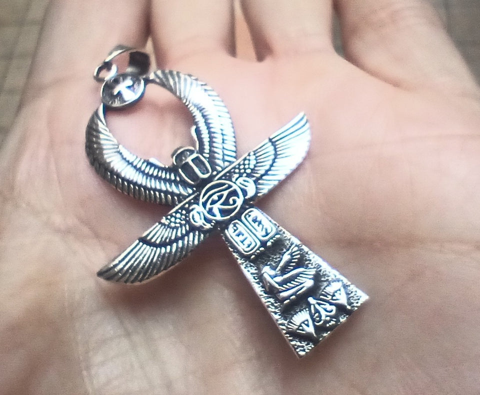 925 Silver Egyptian Ankh Cross A80