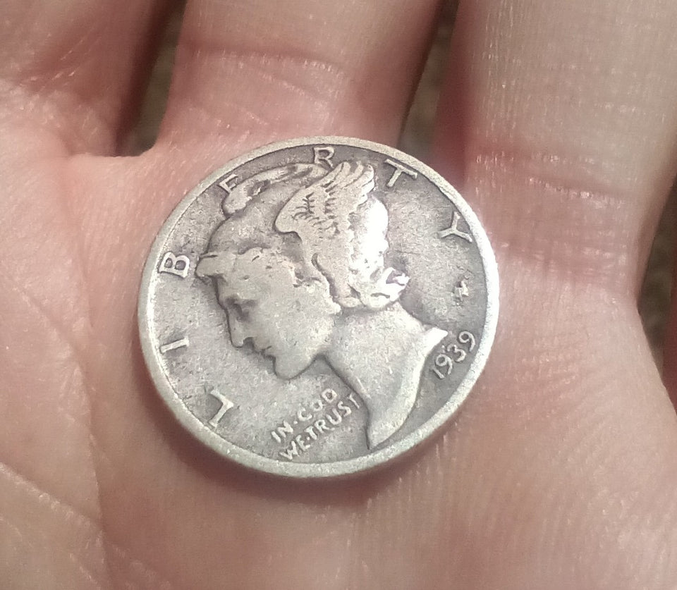 1939 Silver Mercury dime