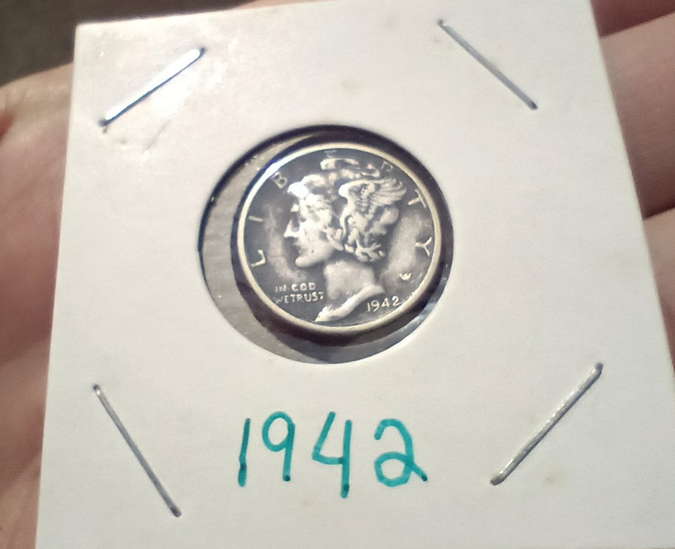 1942 Mercury dime Denver mint Ch19422