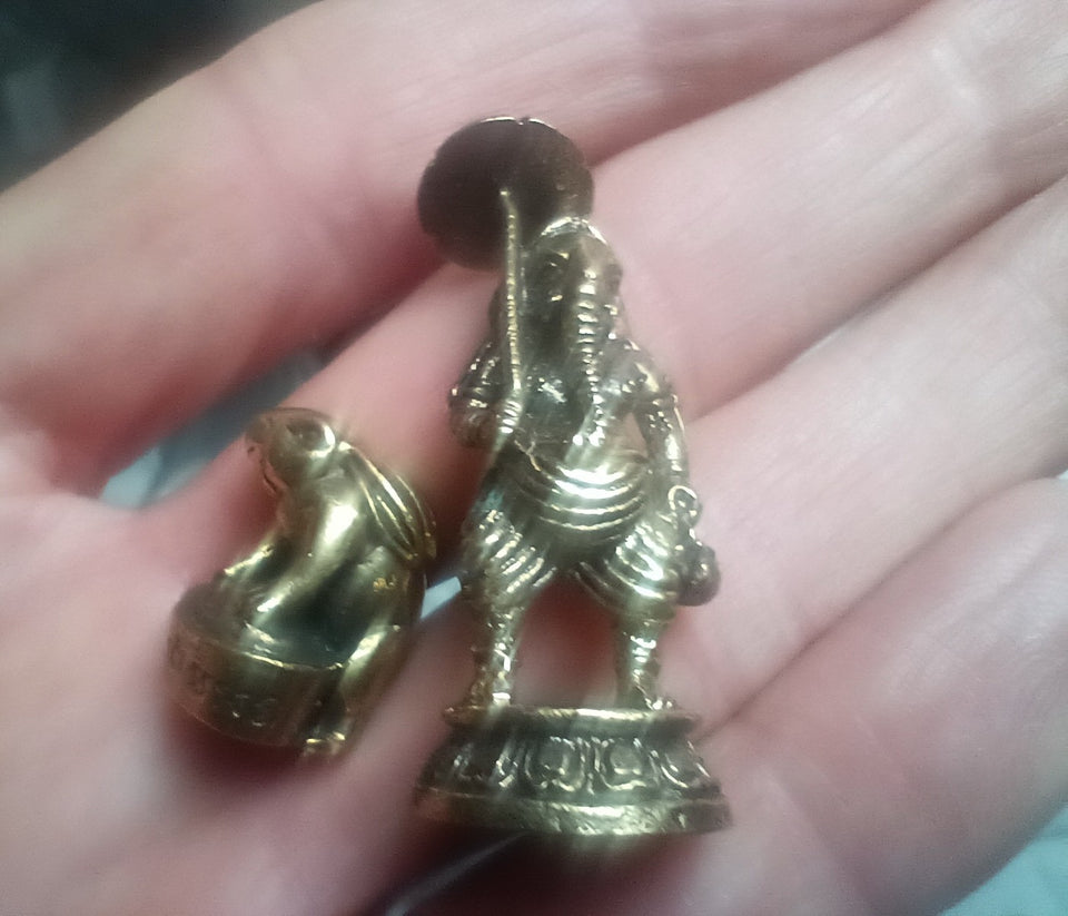 Ganesh Statue and lucky Rabbit