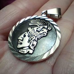 Lord Pakal 950 sterling silver pendant necklace fl20