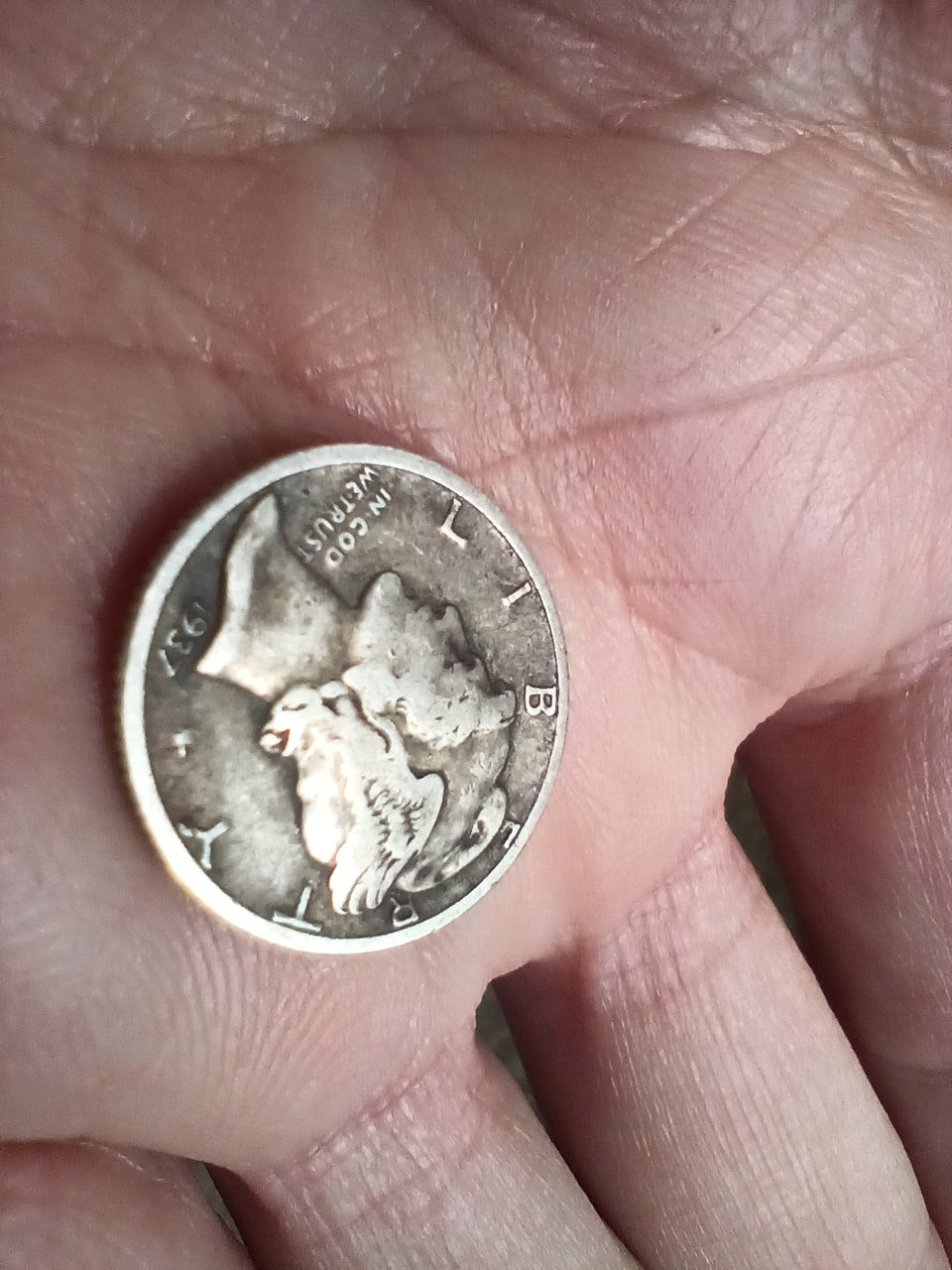 1937 Silver Mercury dime Phillidelphia ch 1937