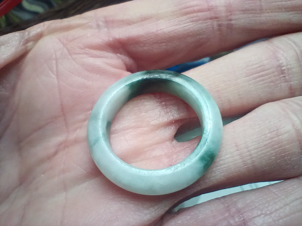 Natural jadeite Jade ring Myanmar size 9.25 CH7252