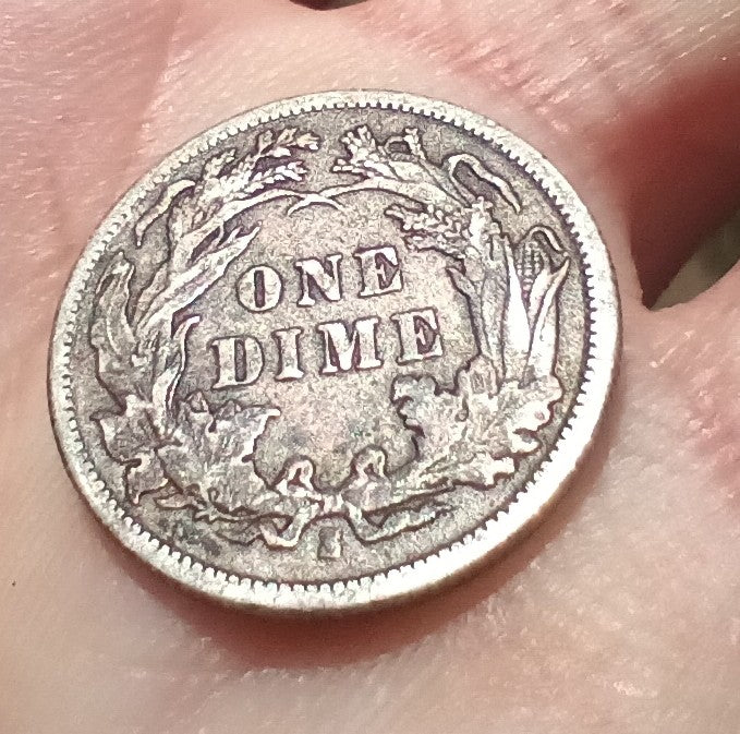 1887 Silver Seated Liberty Dime