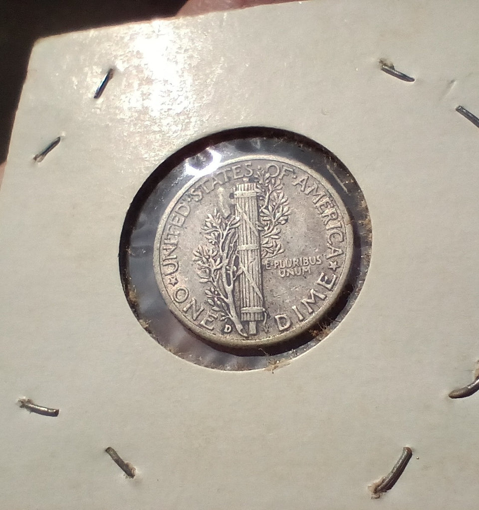 1941 Silver Mercury dime Good  little wear Denver mint