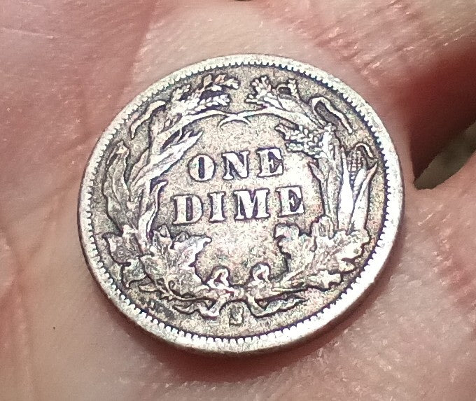 1887 Silver Seated Liberty Dime