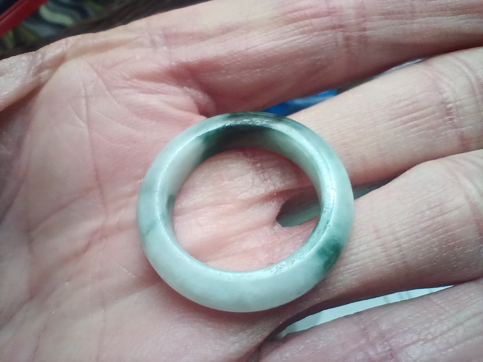 Natural jadeite Jade ring Myanmar size 9.25 CH7252