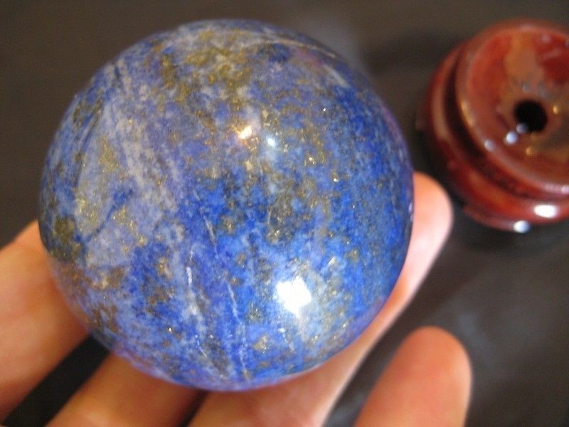 Lapis Lazul Lazuli Crystal Ball Mineral stone art A