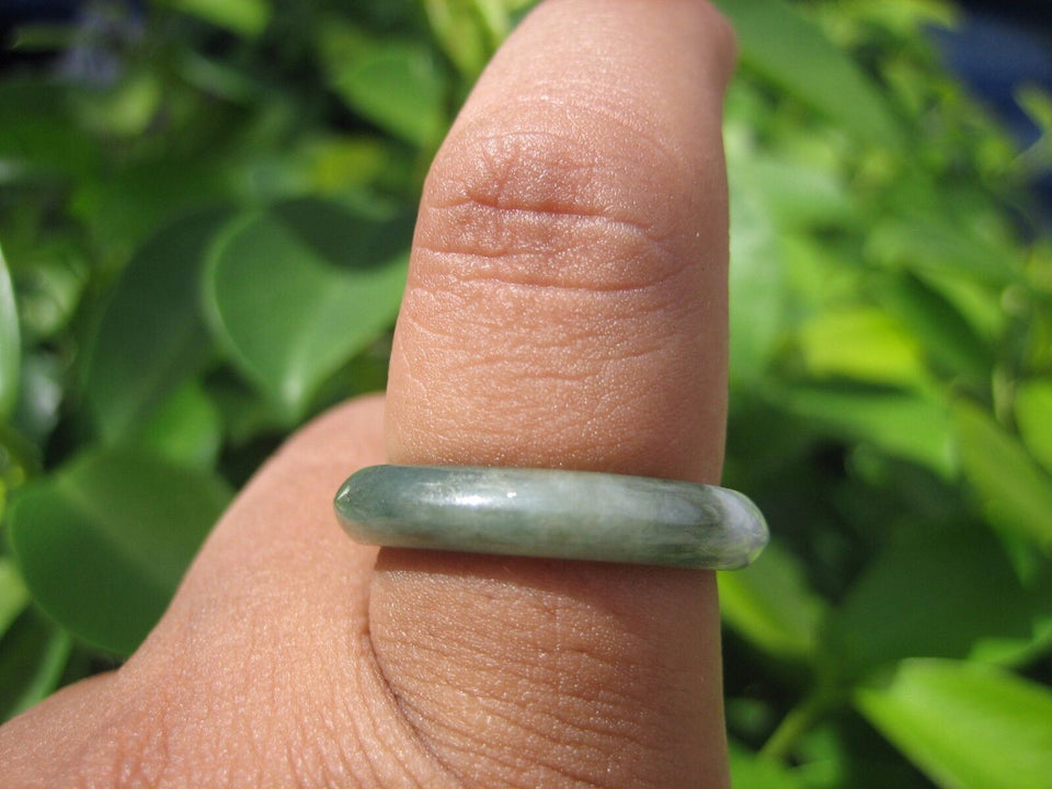 Natural Jadeite Jade Ring Thailand Size 9.5 USA2855