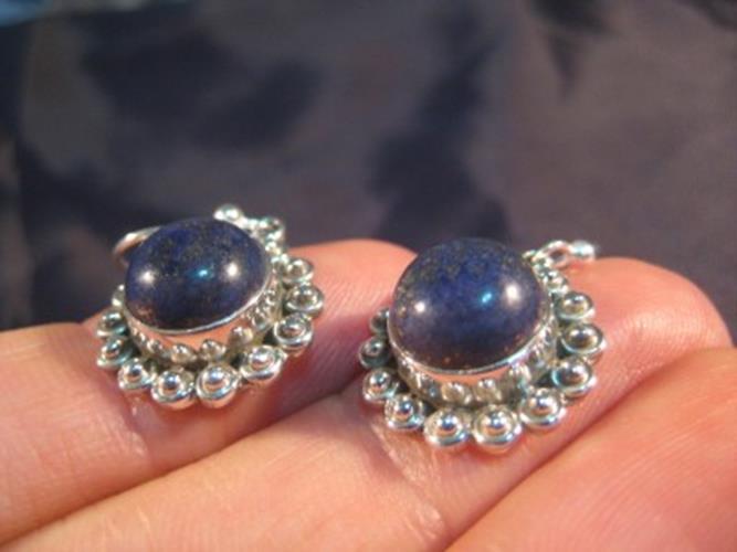 925 Silver Lapis Lazul Lazuli earrings earring  N4877