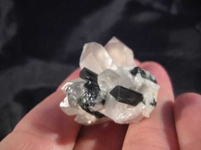 Natural Tourmaline Quartz stone mineral crystal matrix Afghanistan N3799