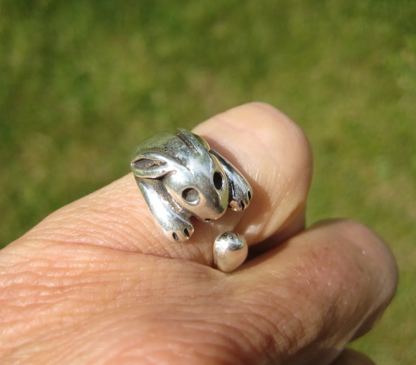 925 Silver Rabbit ring Jewelry Art  Taxco Mexico