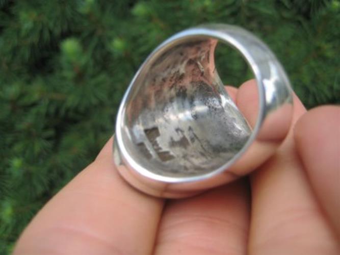 925 Silver Arizona Turquoise Ring Jewelry Size 9 N6355