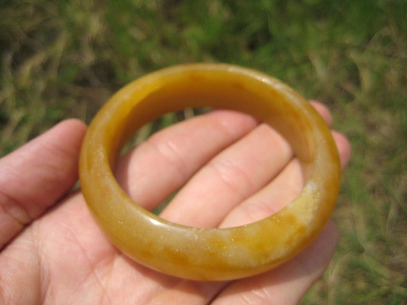Natural Agate stone mineral Bangle Bracelet Jewelry Art A18