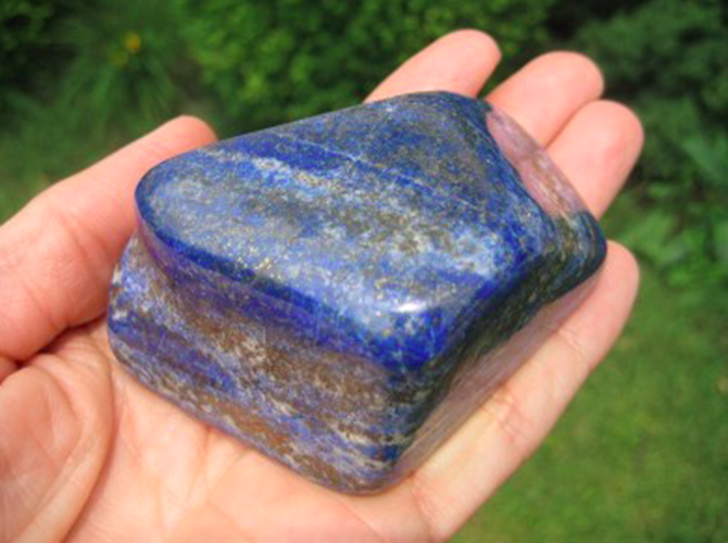 Afghanistan Deep Blue Lapis Lazul Lazuli Crystal stone rock chunk mineral A5N8