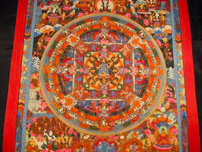 Buddha Mandala Thangka Thanka Painting Nepal Art AN255