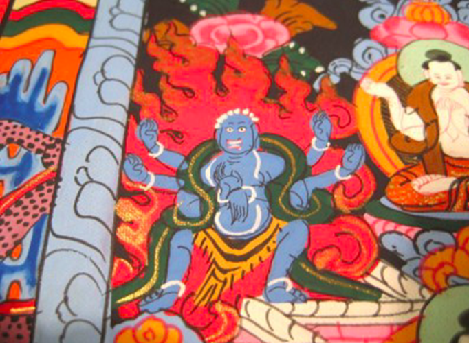 Buddha Mandala Thangka Thanka Painting Nepal Art AN255