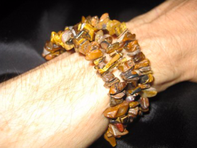Tiger Eye Chip bead bracelet natural stone jewelry A3644