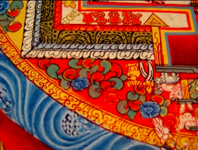 24 K Gold Kalachakra Thangka Thanka Painting Nepal Himalayan Art AN7366