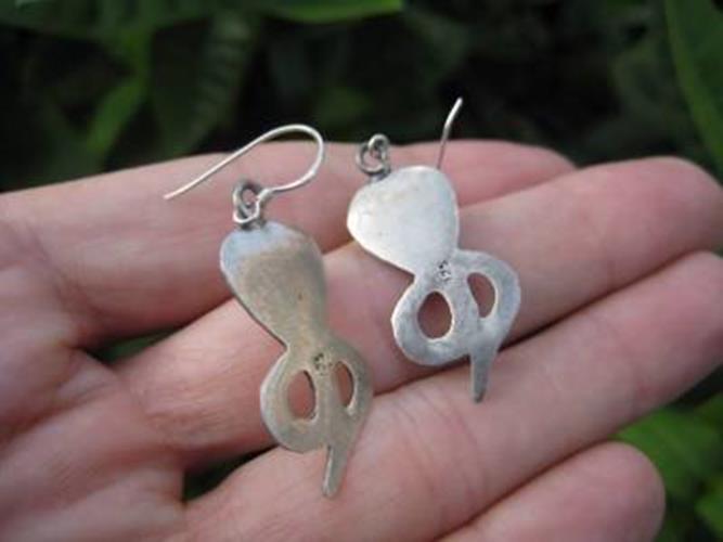 925 Silver Snake cobra Earrings Earring jewelry Nepal N4755