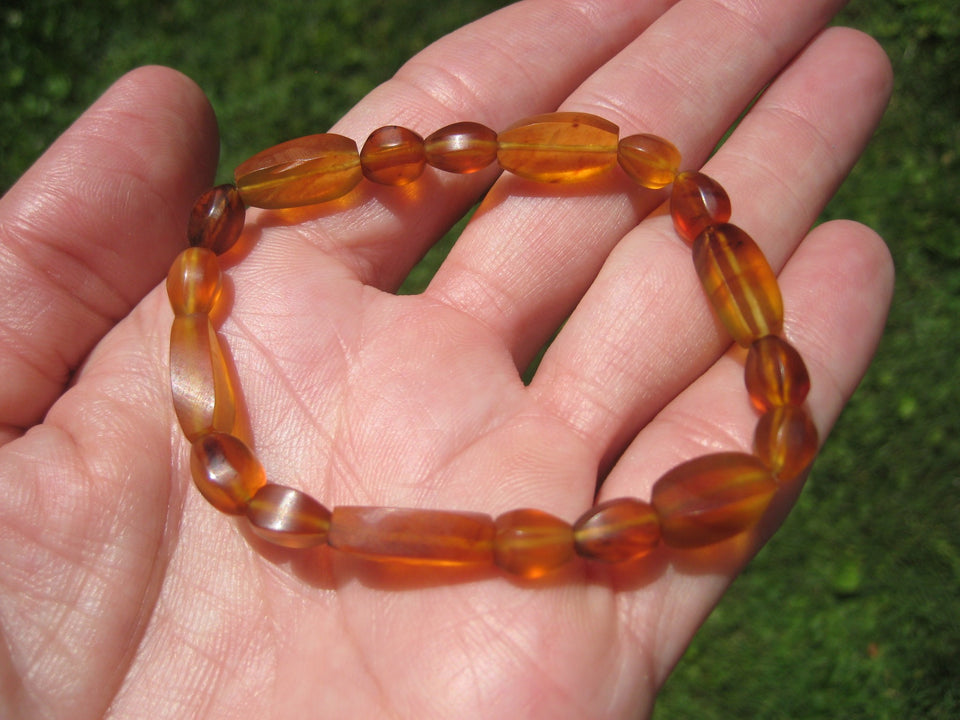 Natural Amber Bead  Bracelet Myanmar  A1783