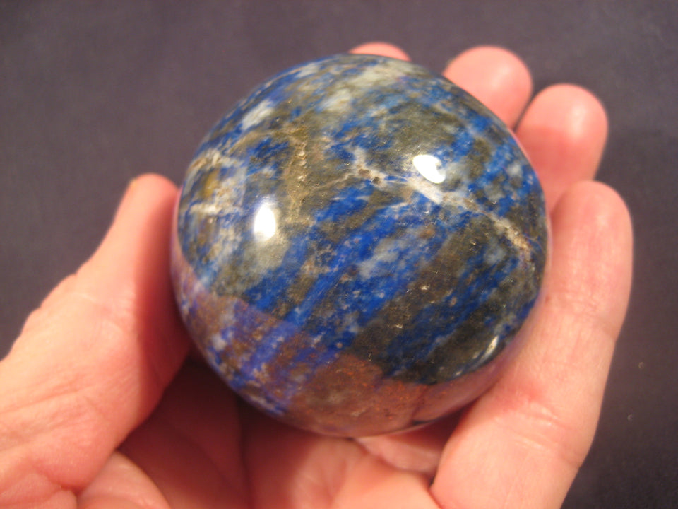 Natural 2" Lapis Lazul Lazuli Crystal Stone ball carving Mineral Statue art A9