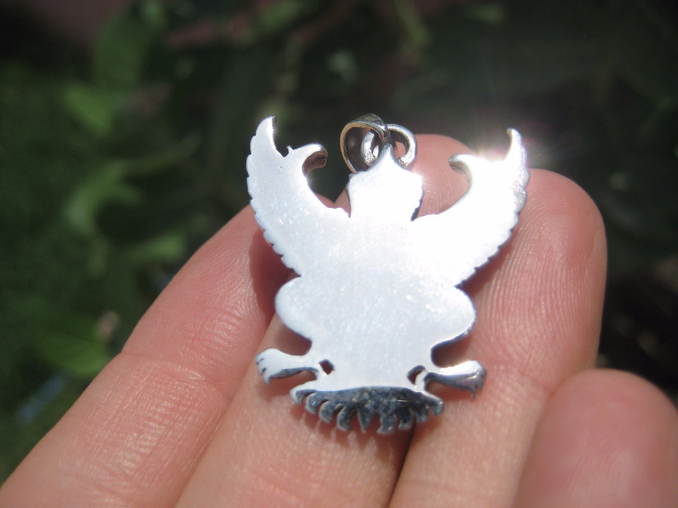925 Silver Garuda Bird Pendant Necklace