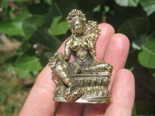 Green Tara Brass Statue Buddhist Himalayan Art A9