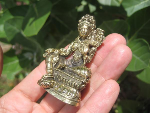 Green Tara Brass Statue Buddhist Himalayan Art A9