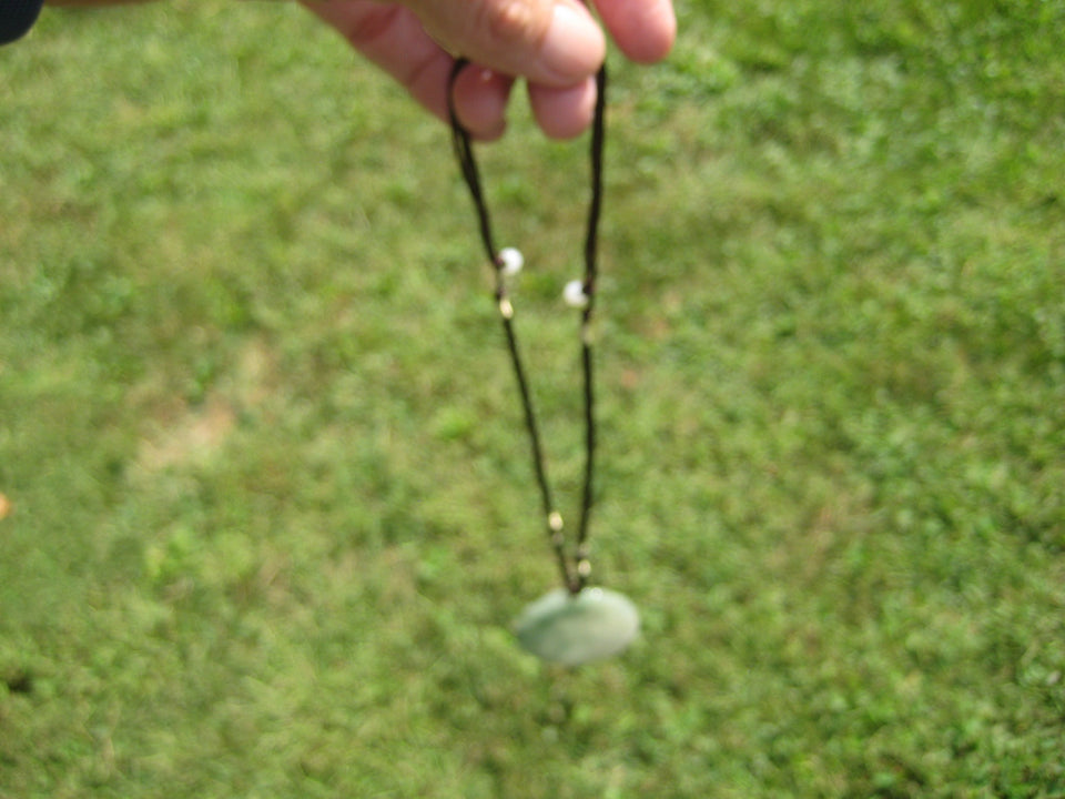 Natural Jadeite Jade Dragon Pendant Amulet Hanging Myanmar A2585