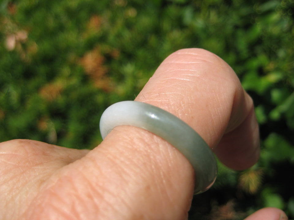 Large Natural Jadeite Jade Ring Myanmar Size 10.5 US A2843