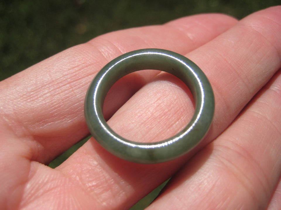 Natural Grade A Jade Jadeite Ring Size 7.25 US A24280