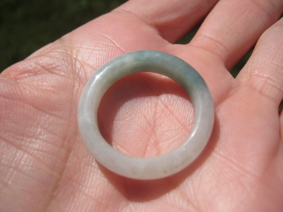 Natural Jadeite Jade Ring Myanmar Size 10.5 US A2166
