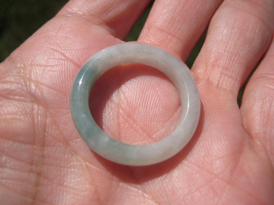 Natural Jadeite Jade Ring Myanmar Size 10.5 US A2166
