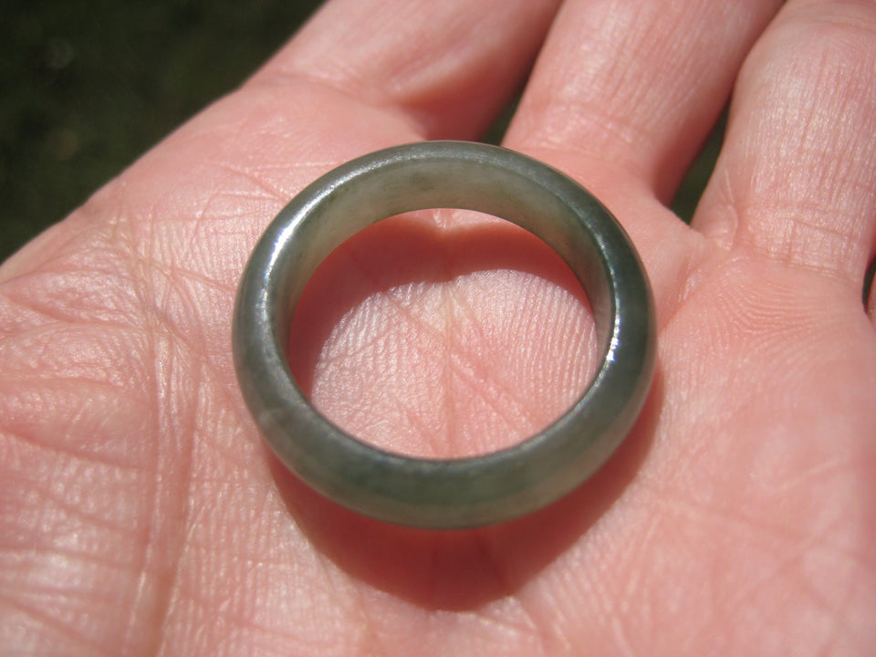 Natural Grade A Jade Jadeite Ring Size 8.75 US A24287