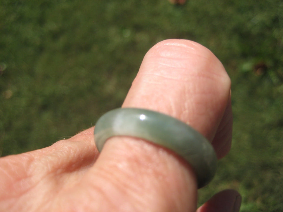 Natural Grade A Jade Jadeite Ring Size 8.75 US A24287