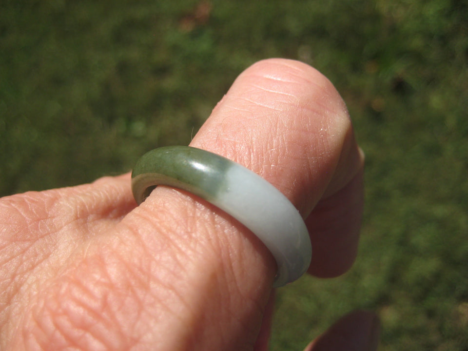 Natural Jadeite Jade Ring Myanmar Size 12 US A21449