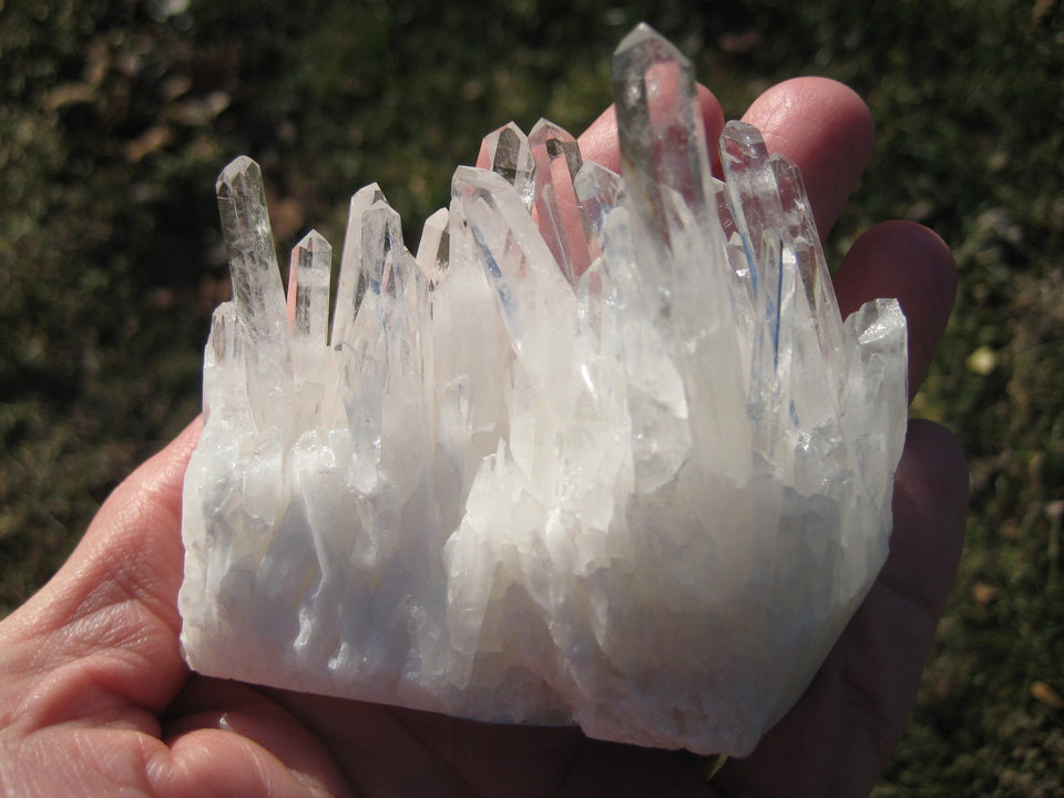 Natural Quartz stone Crystal matrix cluster specimen  A6322