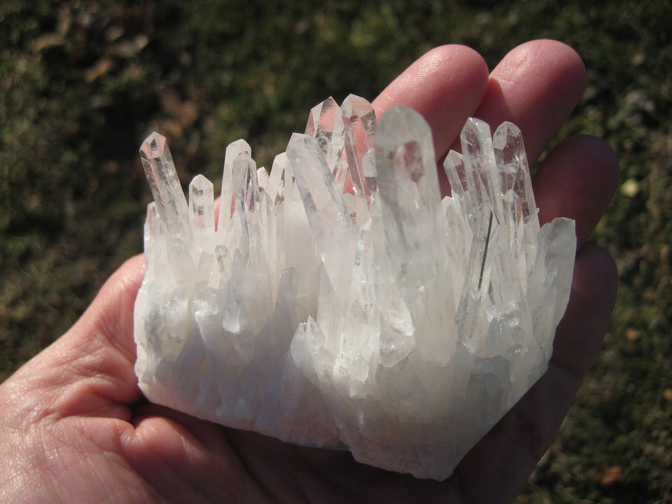 Natural Quartz stone Crystal matrix cluster specimen  A6322