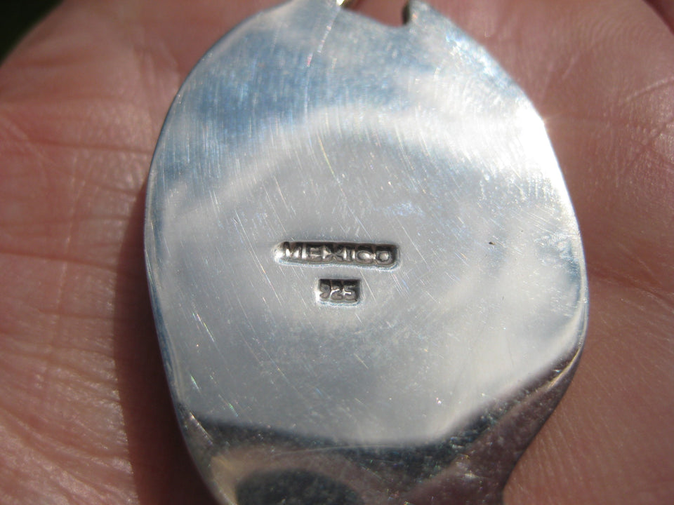 925 Silver Chile Lapis Lazul Lazuli pendant Taxco Mexico N4653