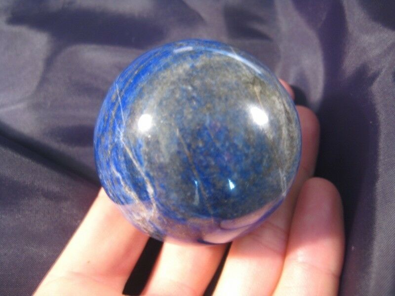 Lapis Lazul Lazuli Crystal Ball Mineral Art carving N766