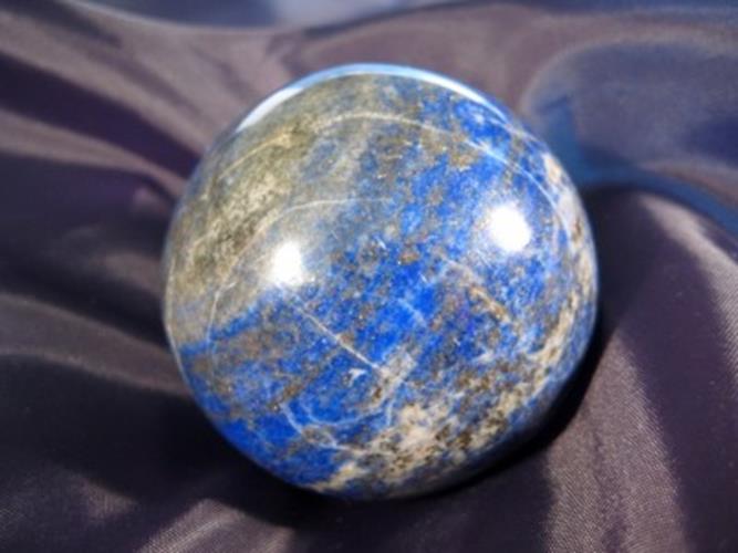 Lapis Lazul Lazuli Crystal Ball Mineral Art carving N766