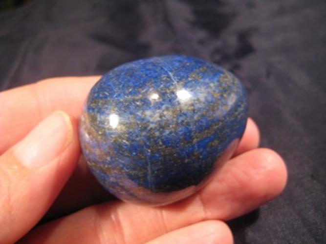 Lapis Lazul Lazuli Crystal Stone Mineral Egg Afghanistan carving N4557