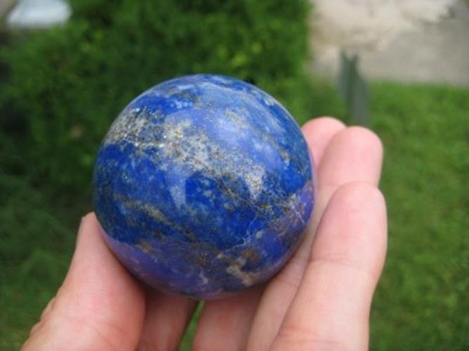 Blue Afghanistan Lapis Lazul Lazuli Crystal stone mineral Ball A7N33